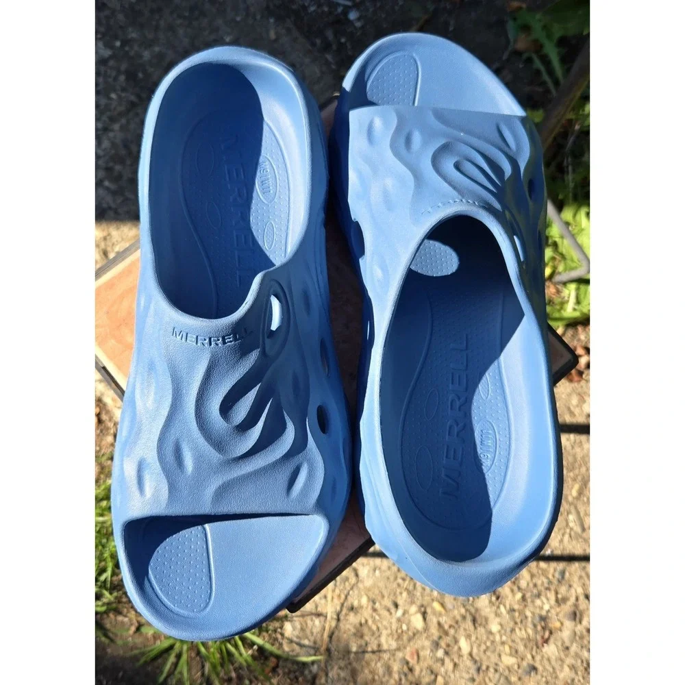 Merrell Hydro Steel Blue Slide-2.  NEW Unboxed Slip‎ On!! M-9 Women's 10.5